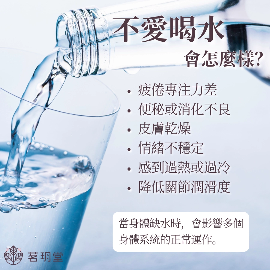 不愛喝水會怎樣?