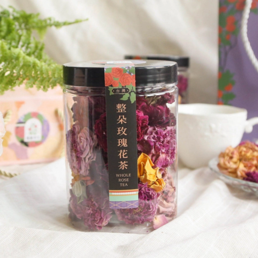 台灣整朵玫瑰花茶